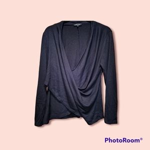 Istate Black Blouse, Size Large